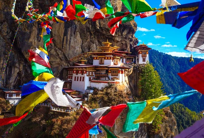 Taktshang Goemba, also known as Tiger Nest Monastery, Bhutan