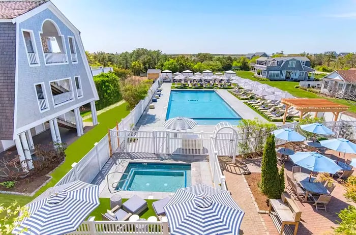 View of the pool area at Winnetu Oceanside