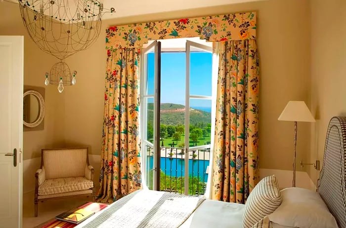 Interior view of an Executive Sea Suite at Finca Cortesín Hotel, Golf & Spa