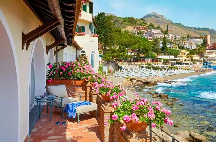 Private terrace at Villa Sant' Andrea