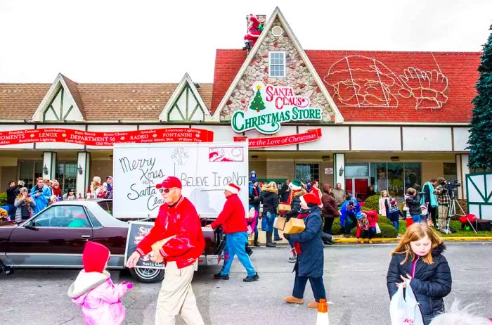 The Santa Claus Museum’s creation of the world’s largest postcard will be sent to Ripley's Believe It or Not after the Santa Claus Christmas Parade.