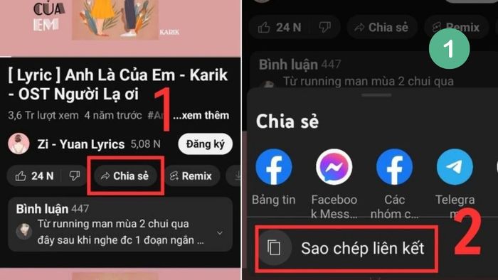 Hướng dẫn cài nhạc chuông OPPO từ video YouTube - Bước 1