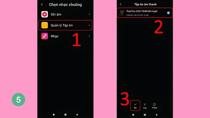 Hướng dẫn cài nhạc chuông cho OPPO từ NhacCuaTui - Bước 5