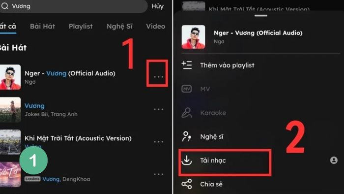 Hướng dẫn cài nhạc chuông cho OPPO từ NhacCuaTui - Bước 1