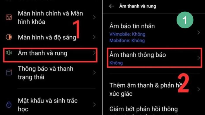 Hướng dẫn cài nhạc chuông tin nhắn trên OPPO - Bước 1