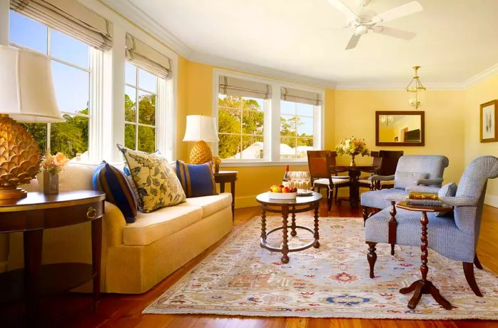 Living area at Montage Palmetto Bluff