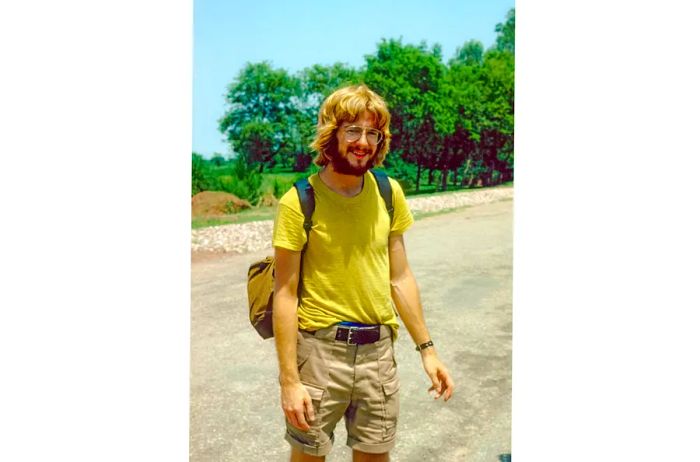 Rick Steves traveling in Asia in 1978