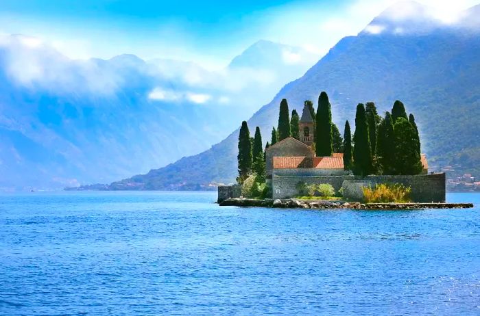 Our Lady of the Rocks is located in Kotor Bay, Montenegro