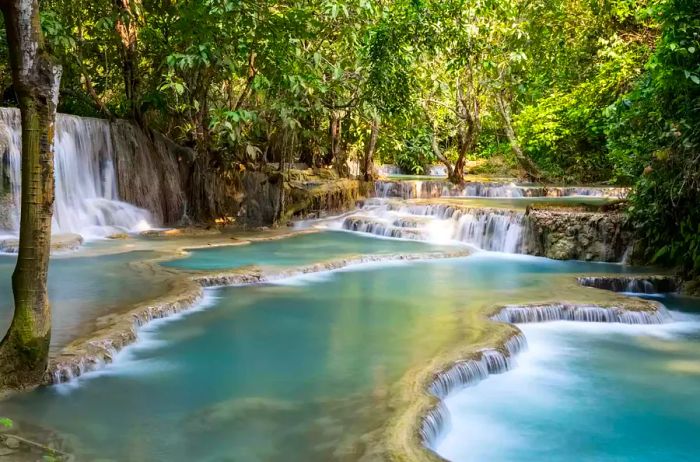 Kuang Si Waterfalls in Laos