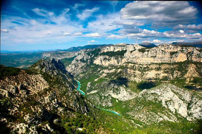 A stunning view over the Gorges du Verdon, France