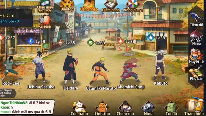 Trò chơi Naruto dành cho điện thoại