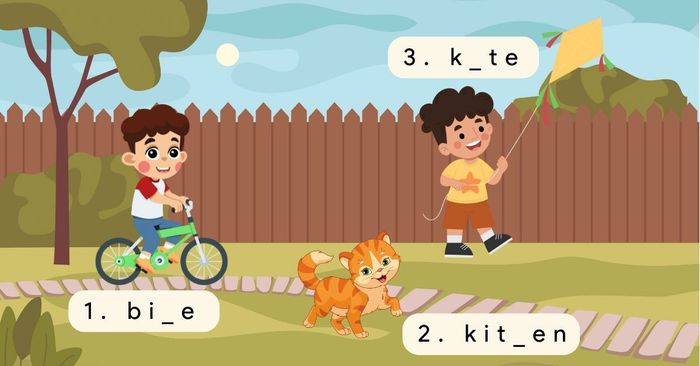 Bài 11. Điền chữ cái phù hợp vào chỗ trống để mô tả đúng đồ vật - Hình 2
