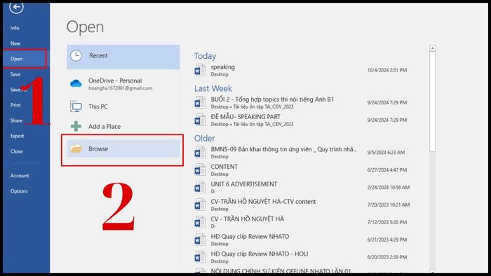 Hướng dẫn trình chiếu Word bằng WordShow 2.0 bước 2