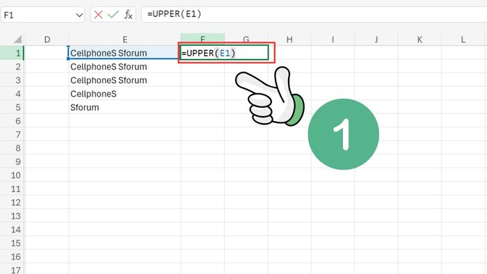 hàm chuyển đổi chữ in hoa thành chữ thường trong Excel