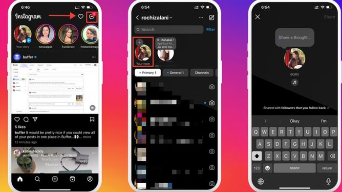 Cách chia sẻ Ghi chú trên Instagram