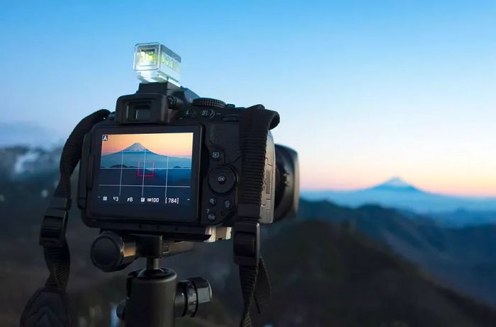 Capturing Mount Fuji from the Summit of Another High Peak