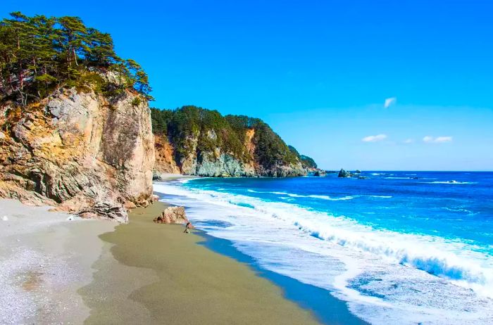 Taro Beach along the Michinoku Coastal Trail in Tohoku, Honshu, Japan