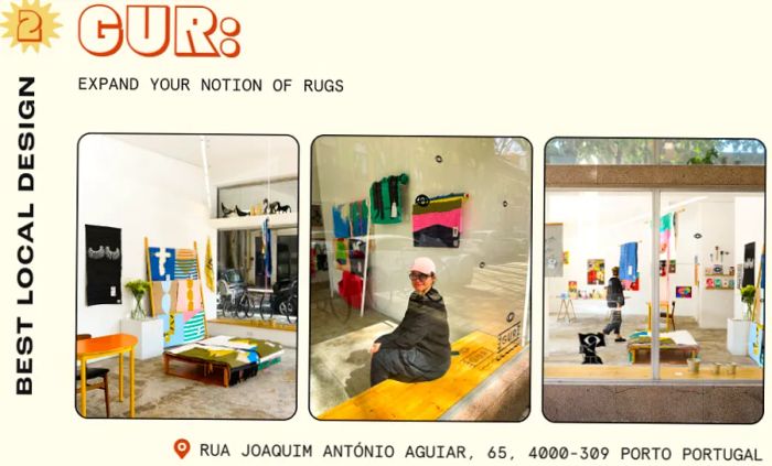 GUR rug shop in Porto