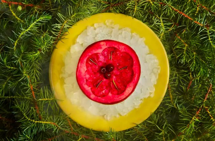 A dessert presentation at Restaurant Botanic