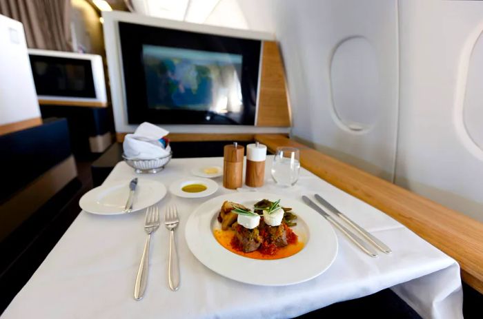 The In-Flight Experience in First Class