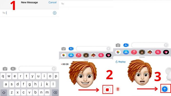 Cách gửi video Memoji