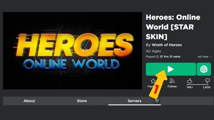 Hướng dẫn nhập mã code Heroes Online World - bước 1