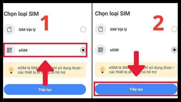 Hướng dẫn đổi eSIM mạng VinaPhone trên iPhone - Bước 4