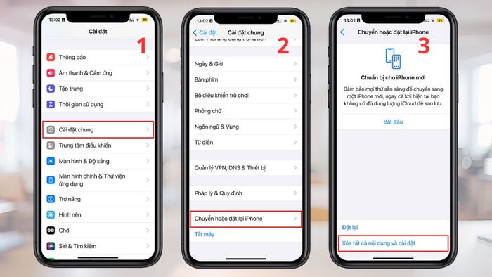 Giảm nhiệt độ iPhone bằng cách khôi phục cài đặt gốc