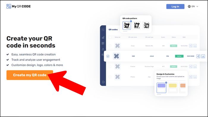 Hướng dẫn tạo mã QR cho tài liệu với myqrcode.com, bước 1