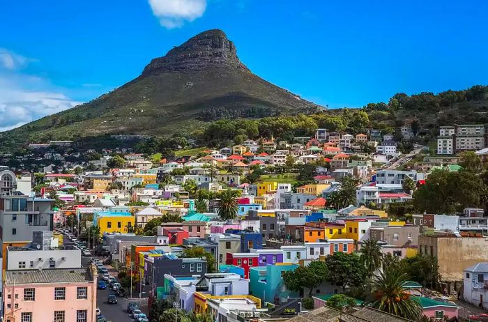 Aerial view of Cape Town