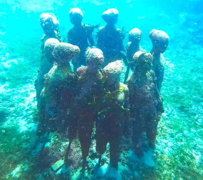 Vicissitudes at the Molinière Underwater Sculpture Park in Grenada