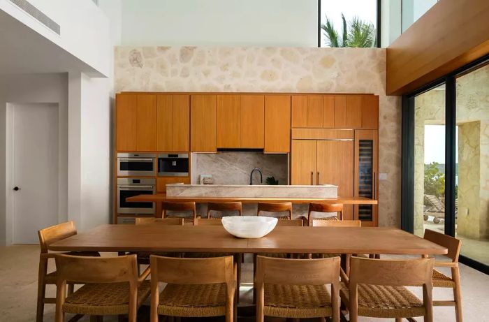 A kitchen in a Luxury Residence at The Strand, Turks and Caicos