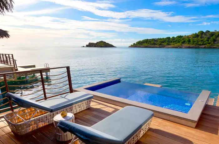 Pool with a stunning ocean view