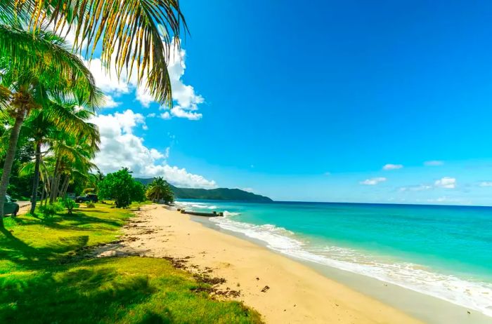 The beautiful Cane Bay Beach in St. Croix, US Virgin Islands.