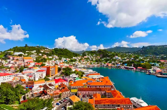 St. George's viewed from Fort George, constructed by the French in 1650, serves as the capital city of Grenada. Photo by Flavio Vallenari