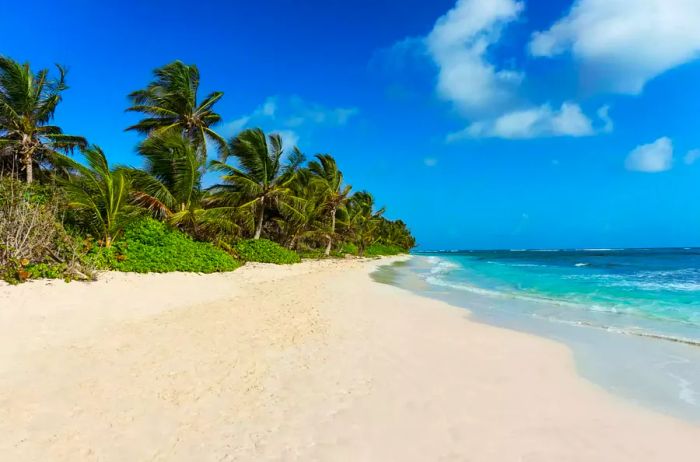 Flamenco Beach located on Culebra Island, Puerto Rico