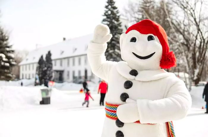 The beloved snowman mascot of Québec's Carnival.