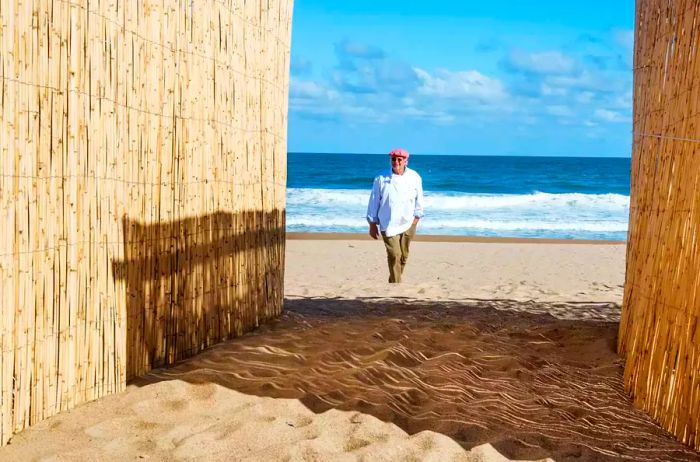 Chef Francis Mallmann at his beachside Chiringuito restaurant