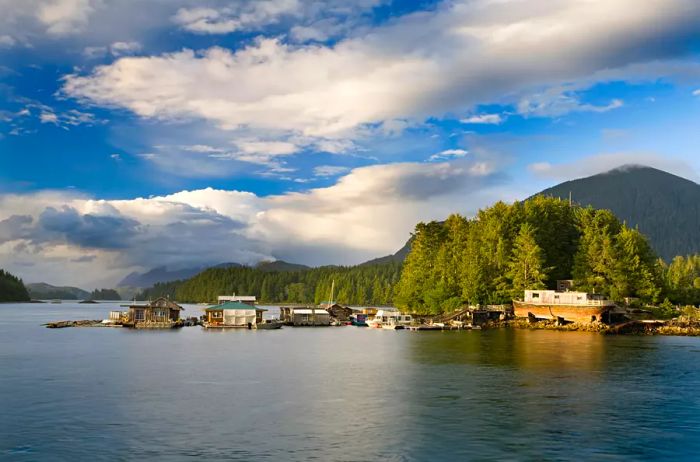 Aerial view of Clayoquot Sound