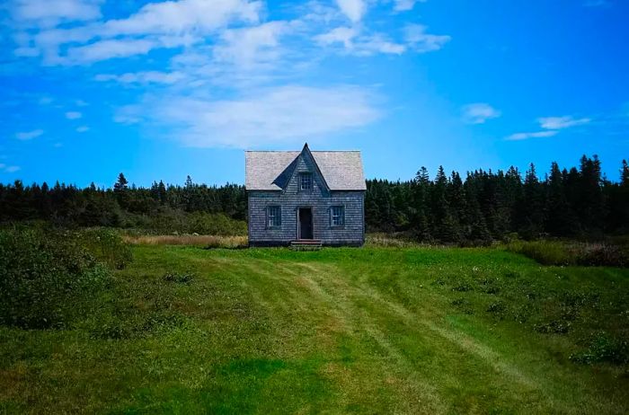 An abandoned house located on Canada's Bonaventure Island.