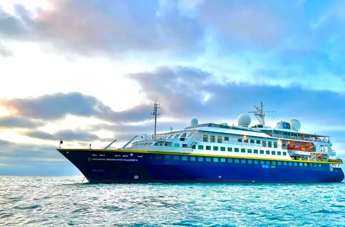 View of the National Geographic Islander II from the outside