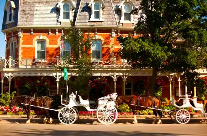 A horse-drawn carriage in Niagara-on-the-Lake