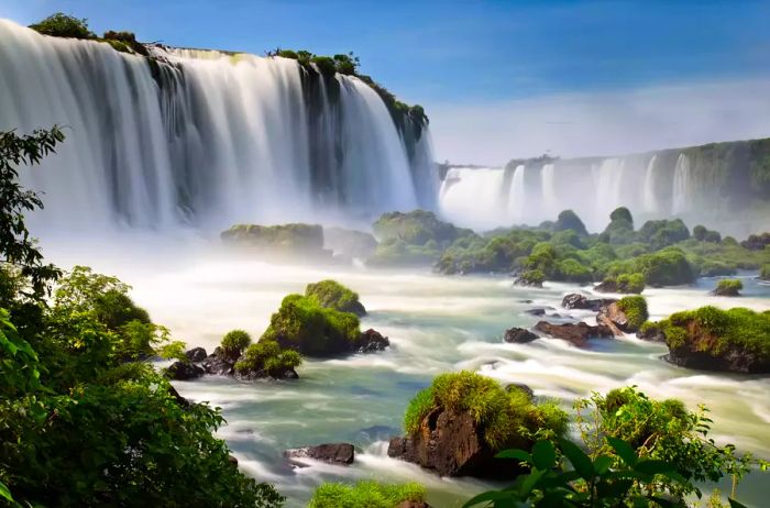 A long exposure shot of Cataratas do Iguaçu.