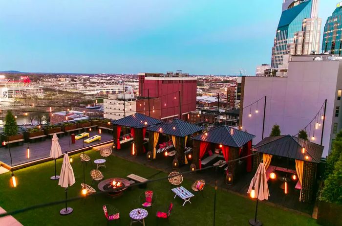 Rooftop Lounge at Bobby Hotel, Nashville, TN