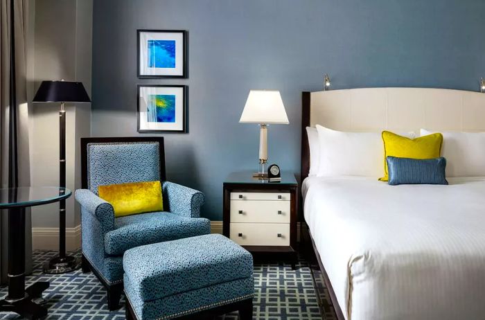 Guest room at the Fairmont Royal York