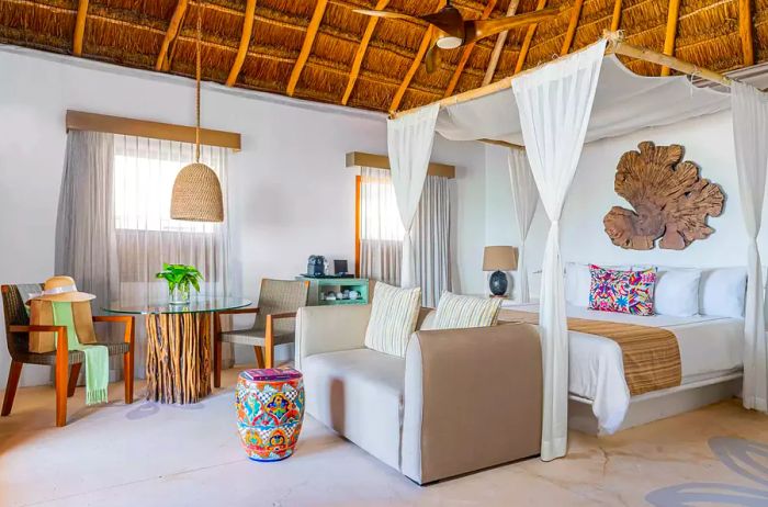 Interior View of a Guest Suite at Mahekal Beach Resort