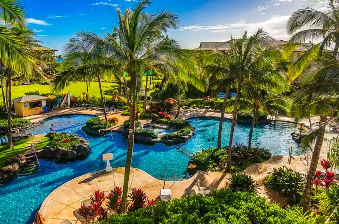 Scenic view of Koloa Landing Resort at Po'ipu