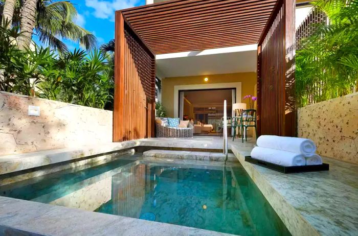 Private plunge pool at TRS Yucatan