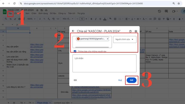 Cách tạo và sử dụng Google Sheets phần 3