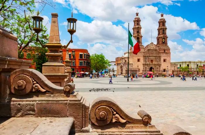 Plaza in Aguascalientes, Mexico